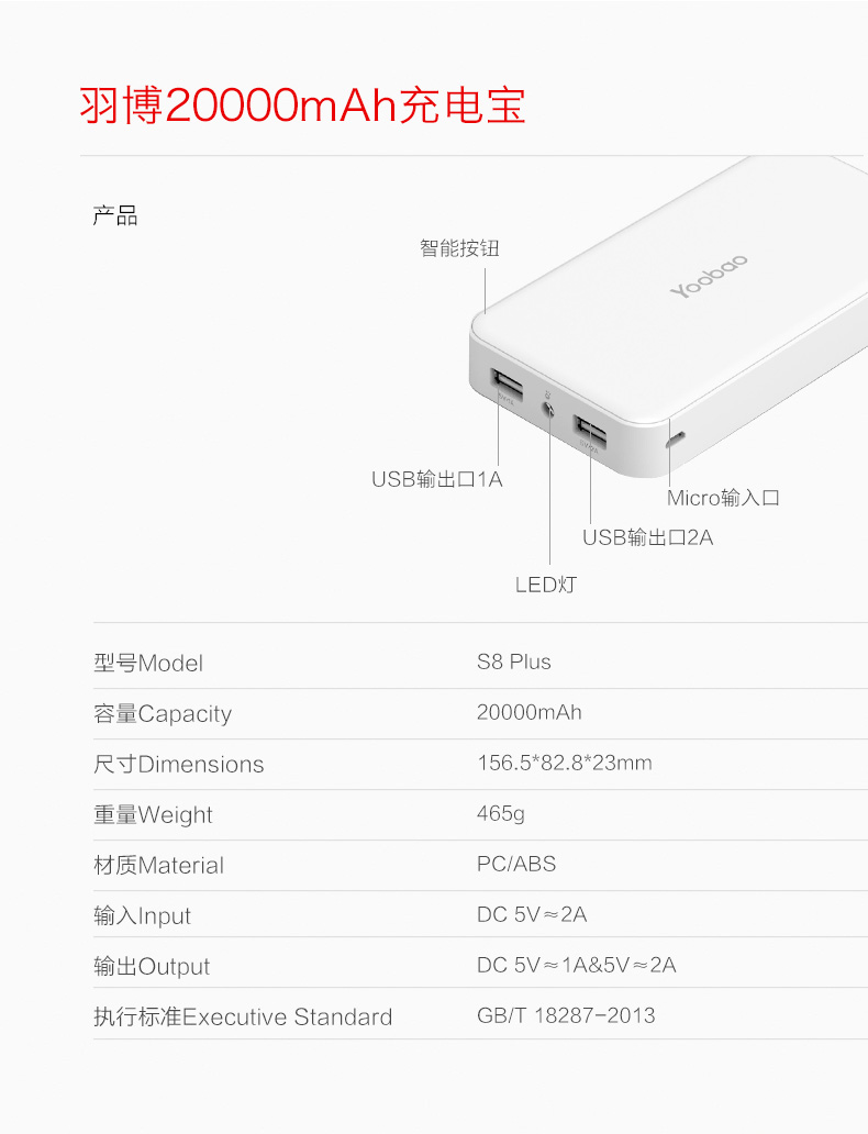 yoobao 充电宝/ usb 高速充电传线输(end 28/12/16)