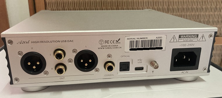 本体 αのみ】Sabaj A20d 怠け 2022ver. USB DAC