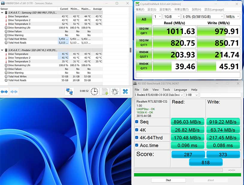 Predator Gm7 4tb 小測試 - 固態硬碟 - 儲存燒錄 - 電腦領域 Hkepc Hardware - 全港 No.1 Pc討論區